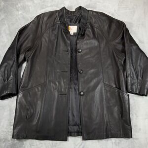 Vintage WB Place & Co. Deerskin Leather Jacket Size Size X-LG W.B. Big & Tall